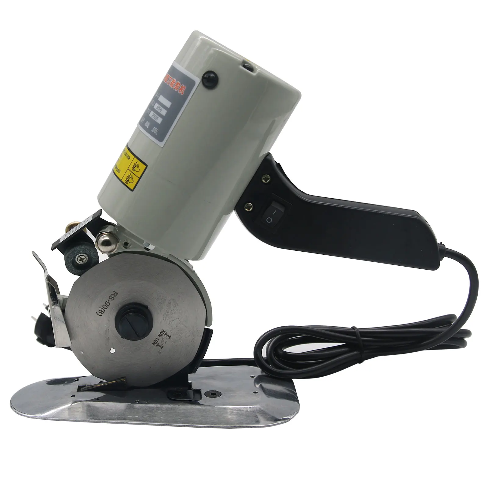 220V 200W 90mm Blade Electric Cloth Cutter Fabric Cutting Machine Leather Cut Device Round Scissors