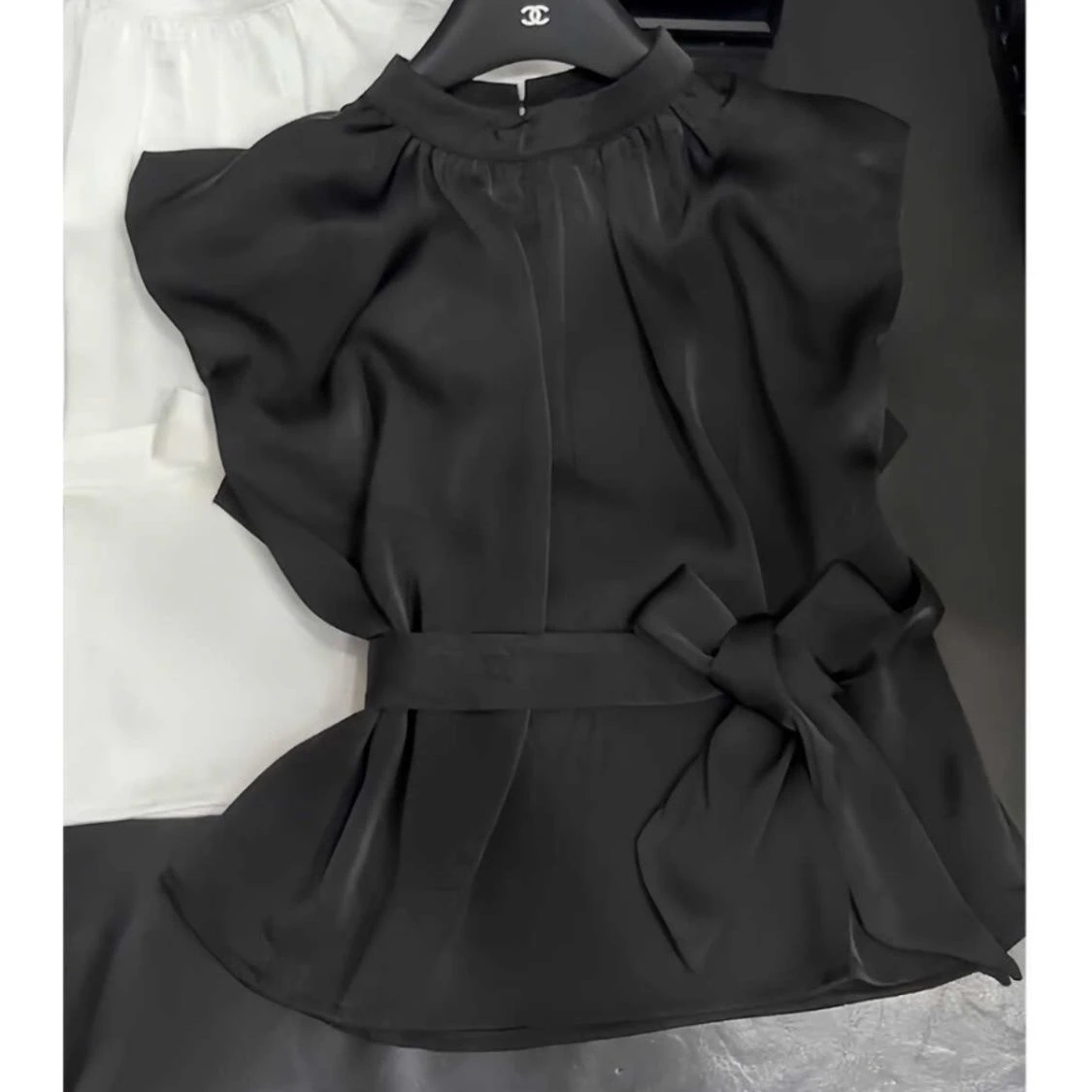 

Hebe Sle Ele Yellow Svel Belted irt Tight Body Summer ular Commute Loose Fit Women's irt No Sve