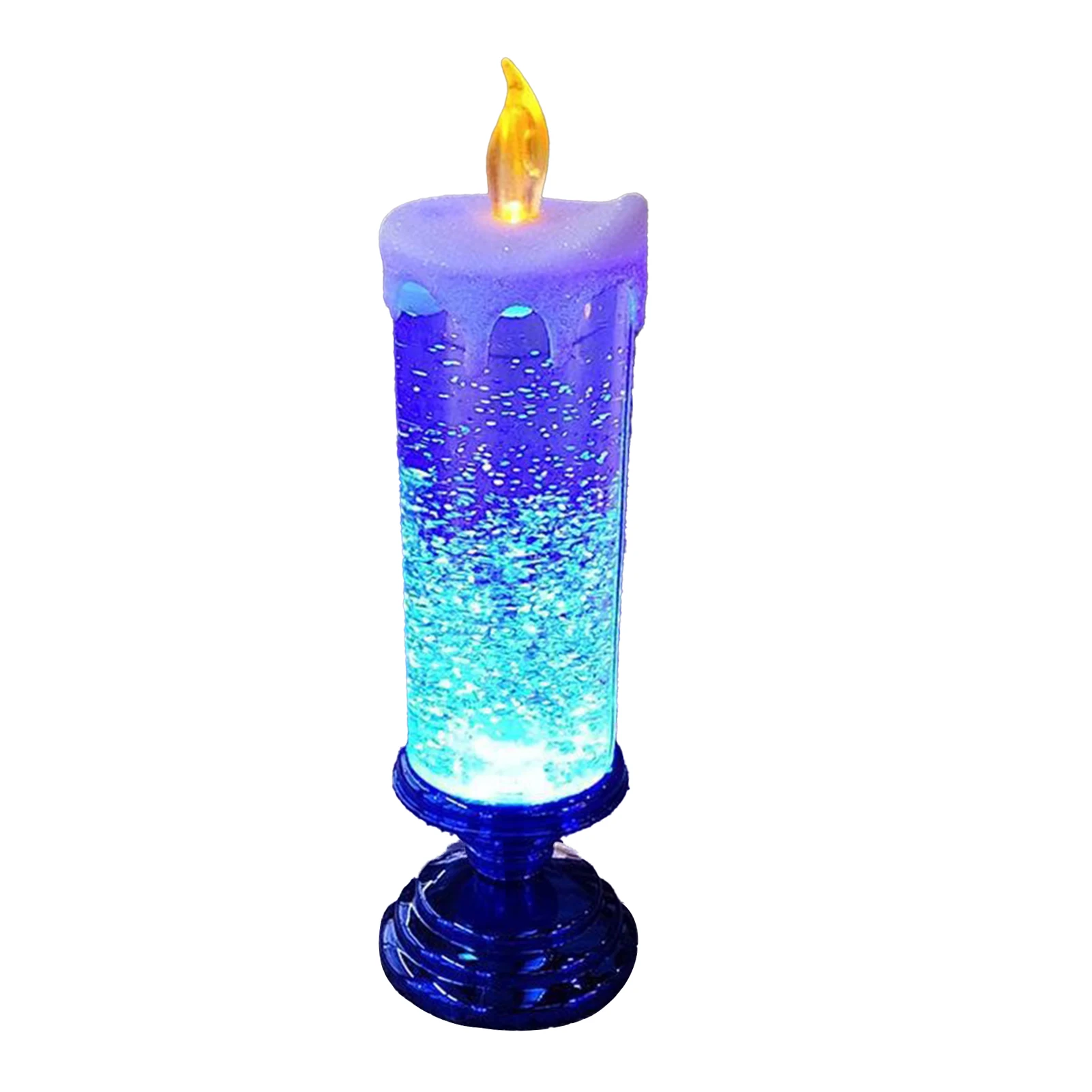 Xmas Color Changing LED Candles USB Rechargeable Electric Fake Candles for Christmas Party Home Decor