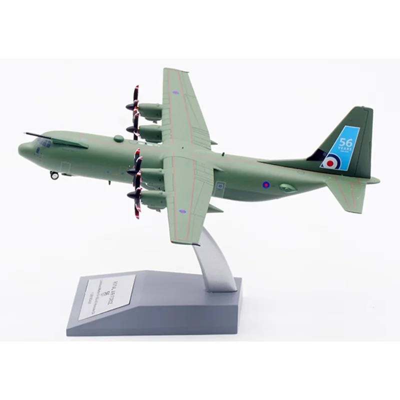 Diecast Scale 1/200 C130J British Air Force C-130J Hercules Transport Aircraft ZH870 Alloy Model Collectible Toy Display Gift