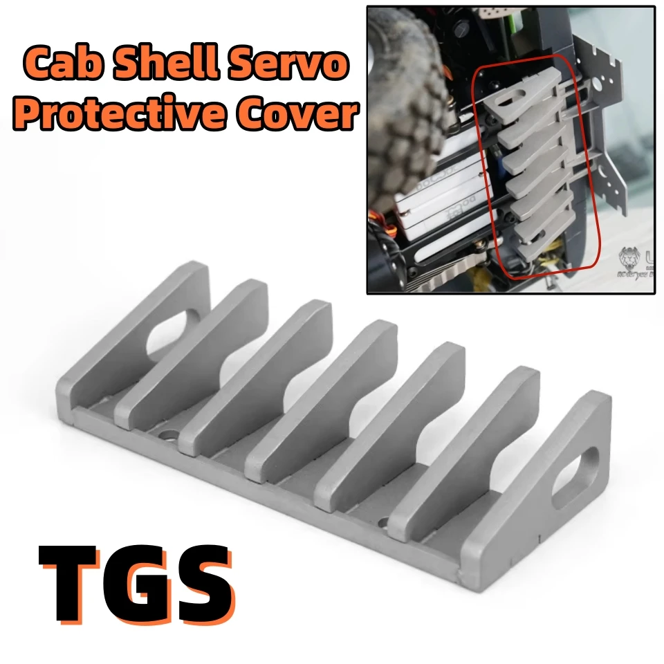 

Защитная крышка сервопривода TGS Cab Shell, серая модернизация для 1/14 Tamiya RC LESU MNA, трактор с дистанционным управлением, прицеп, грузовик
