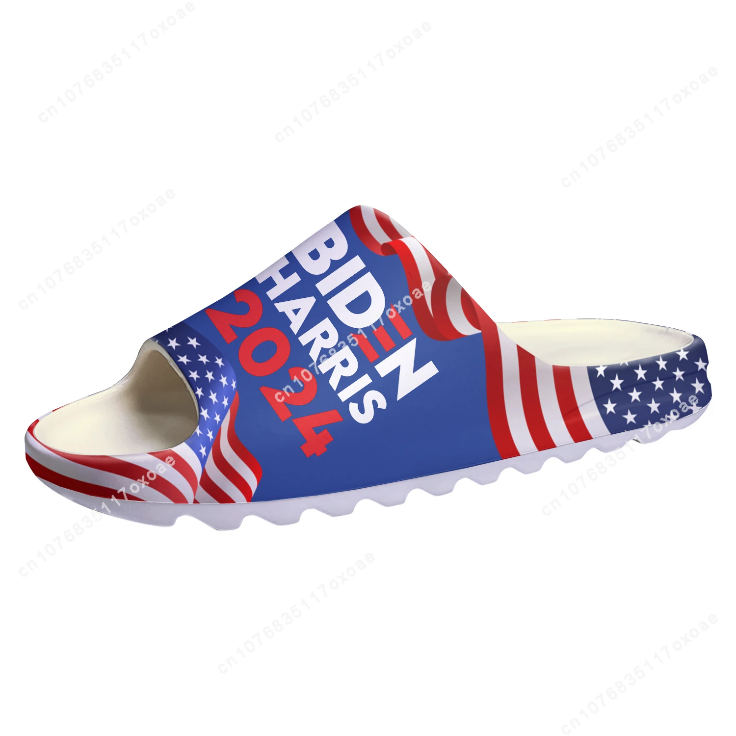 

Biden Harris 2024 America president Soft Sole Sllipers Home Clogs Step On Water Shoes Mens Women Teenager Step in Custom Sandals