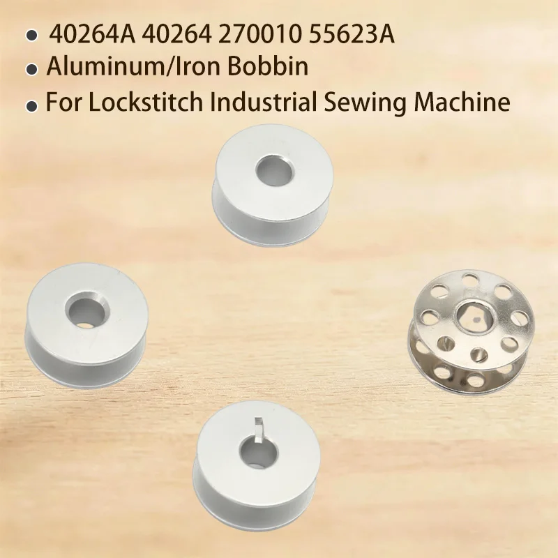 10PCS 40264A 40264 270010 55623a Bobbin 2.1cm Diameter Aluminum Iron Bobbin Core for Lockstitch Industrial Sewing Machine