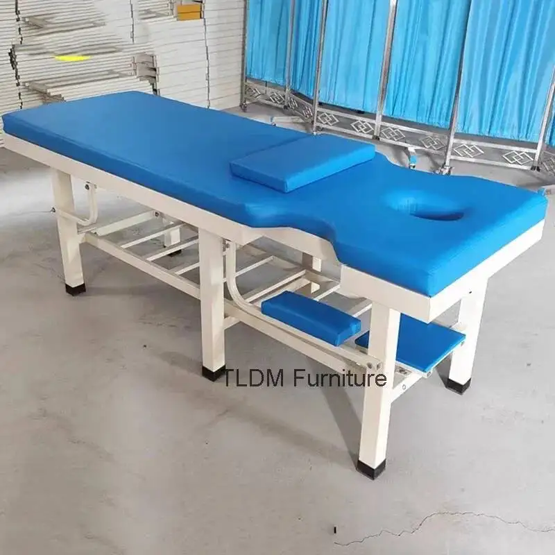 

Blue Massage Table Metallic Massage Bed Aesthetic Furniture Stretchers Cosmetic Bed Camillas Lashista Table De Massage Pliantes