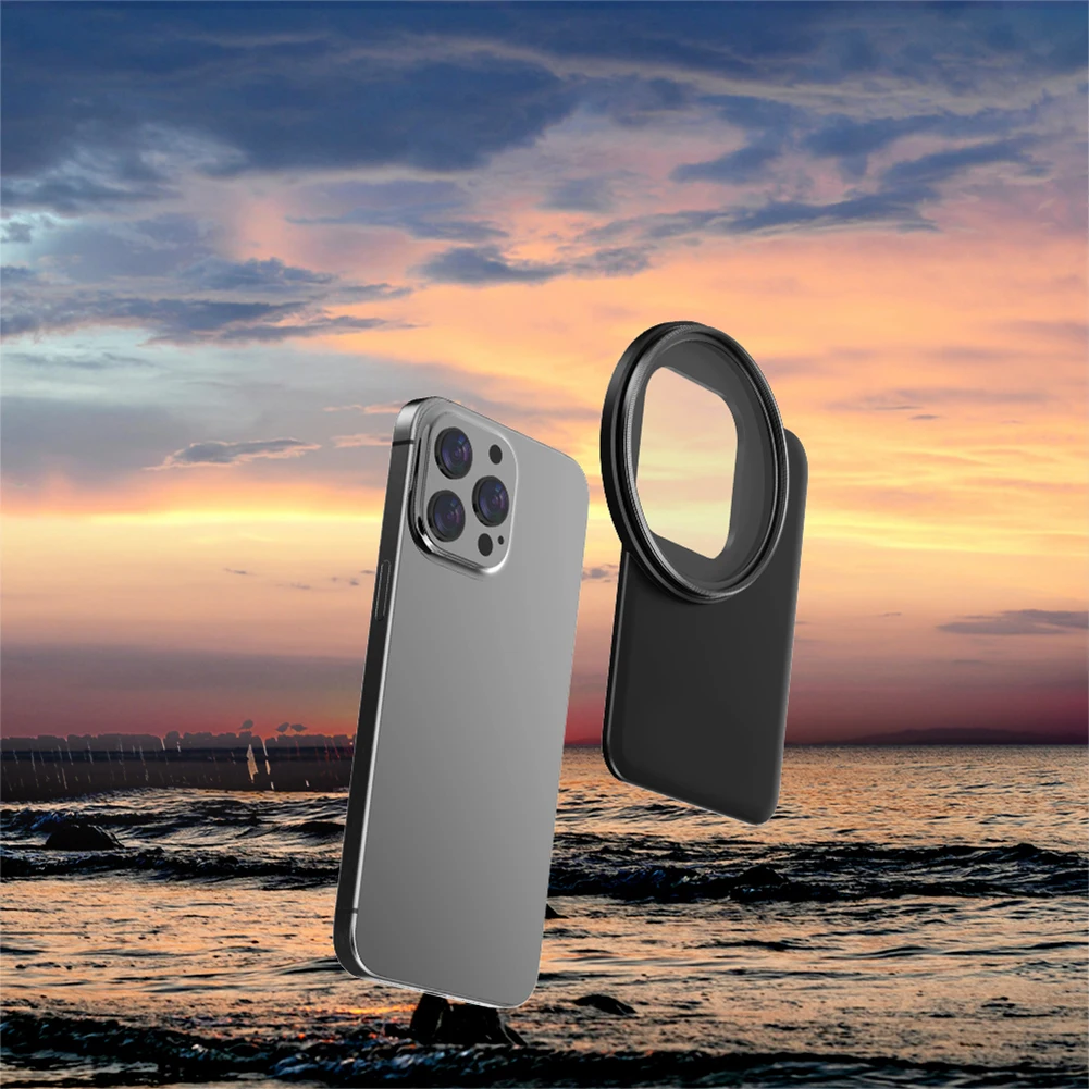 67mm Threaded Magnetic Phone Filter Mount Universal Phone Lens Filter Ultra-Thin 5mm Lens Filter Mount for iPhone 15 14 Pro Max