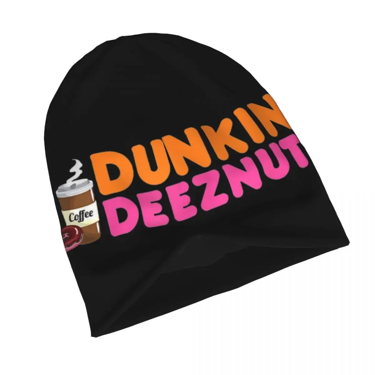 Dunkin Deez Nuts Funny Dunkin Deeznuts Coffee Lover Bonnet Hats Autumn Skullies Beanies Hat for Men Women Knitting Hats Caps