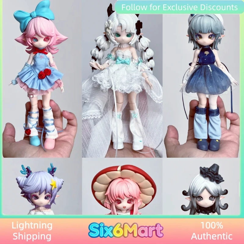 

New Genuine Mushroom Jun 1/12 Bjd Blind Box Movable Action Figure Toy Doll Creative Birthday Gift For Girls