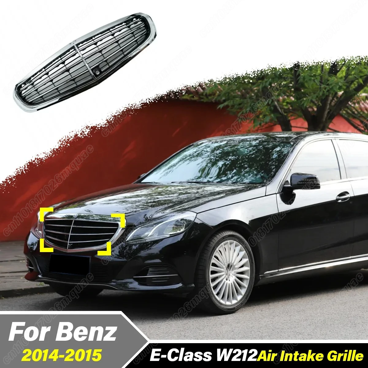 

For Mercedes-Benz E-Class W212 2014 2015 E200 E260 E280 E300 E350 Car Engine Hood Front Bumper Air Intake Grille Accessories