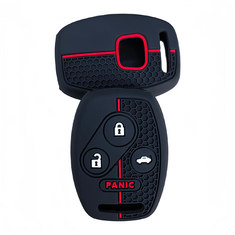 Car Remote Shell Holder Fob For Honda Accord Civic CRV CR-V Pilot Insight Ridgeline Silicone Key Case Cover Accessories