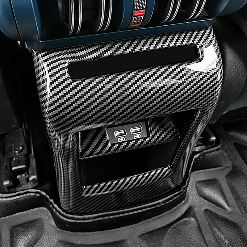 

Цвет углеродного волокна, задняя вентиляционная панель кондиционера, декоративная накладка для BYD Yuan PLUS 2022, автомобильный Стайлинг, аксессуары для интерьера