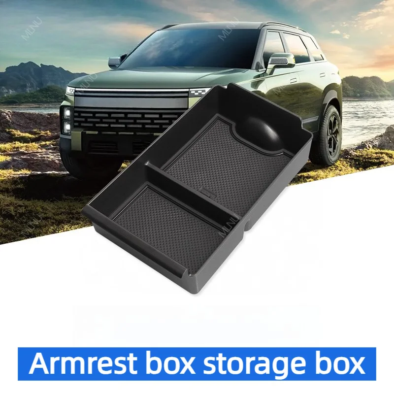 Under-Console Storage Box For CHERY JAECOO J7 2026 2025 2024 Accessories Tier-Storage Scratch-Shield Light-Body Fade-Free