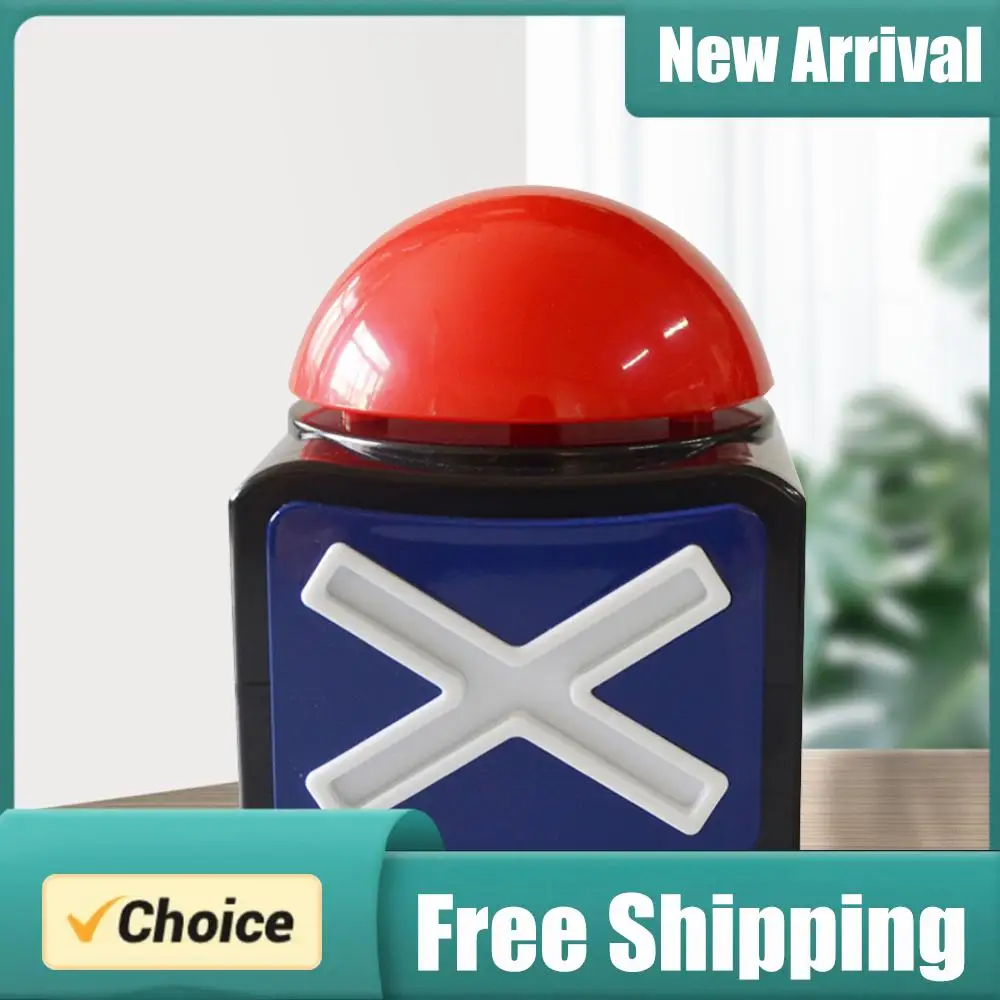 

Красная кнопка с функцией звукового оповещения и световой индикации для викторин, игр и шоу (кнопка-бьюзер для конкурсов/игровых шоу/вечеринок)