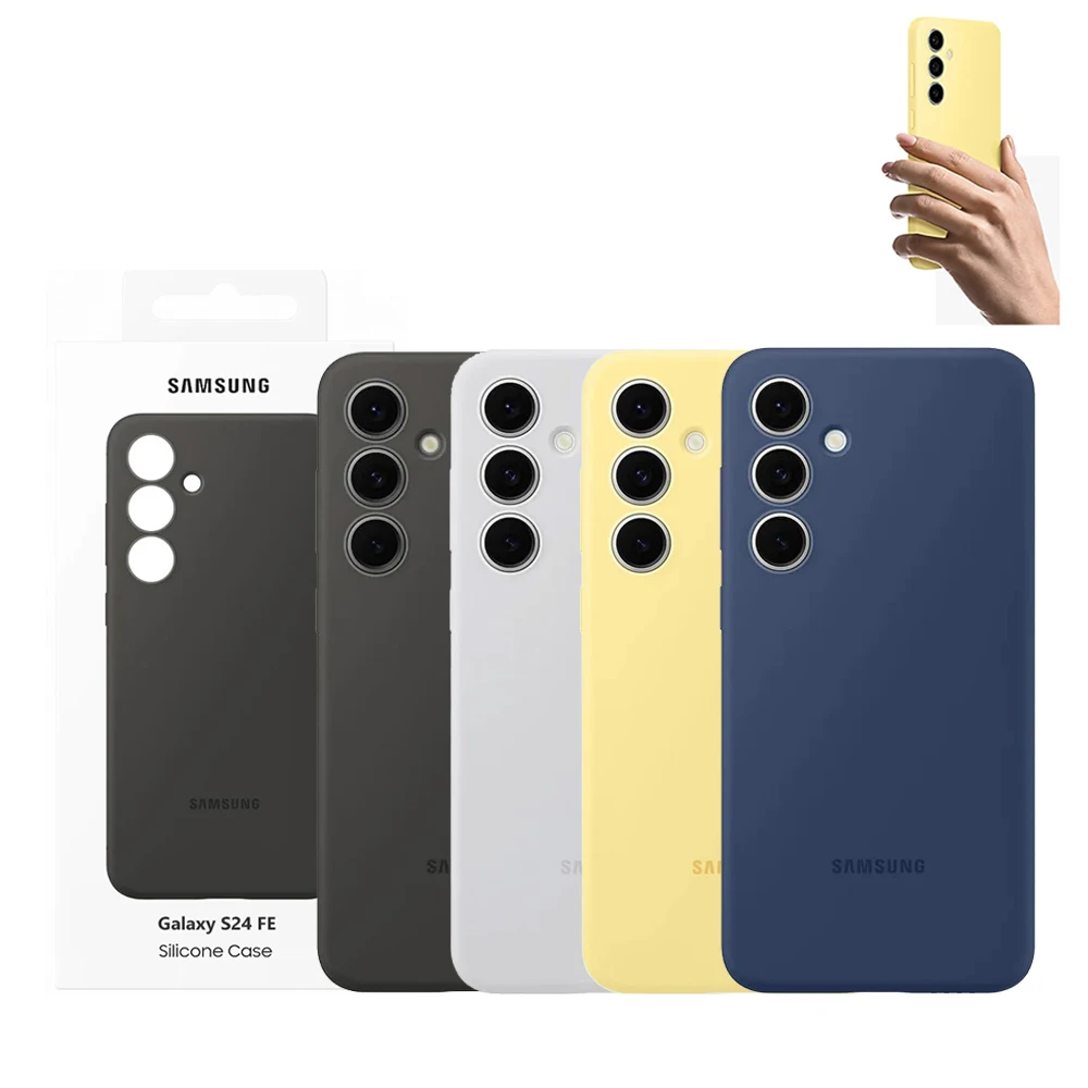 Oryginalne silikonowe etui Samsung Galaxy S24FE EF-PS721 Wysokiej jakości miękkie silikonowe etui na telefon Odporne na wstrząsy do Galaxy S24 FE — zdjęcie produktu 7