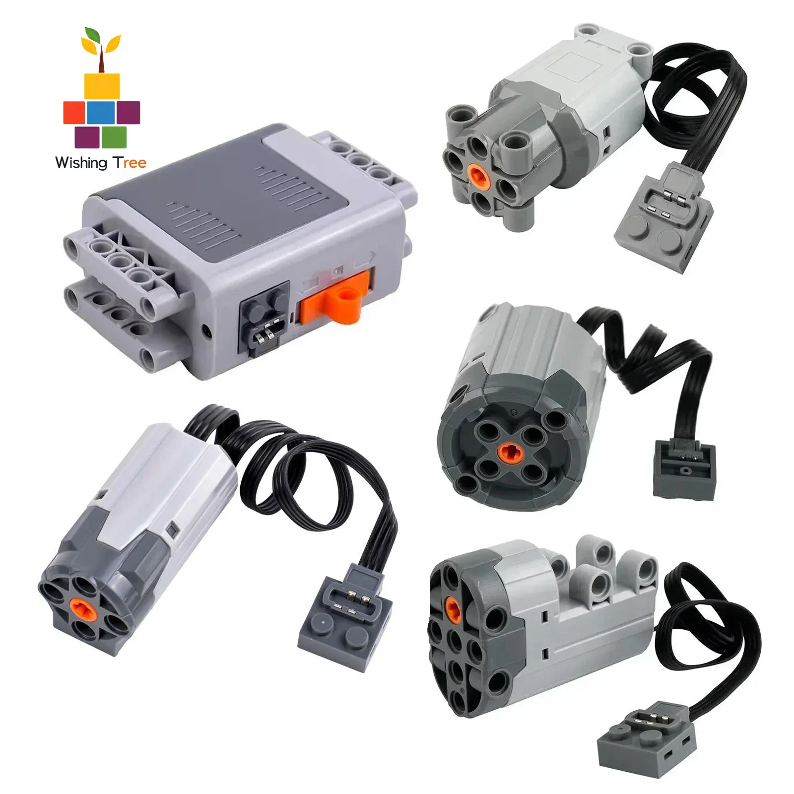 

Набор MOC Power Functions из 5 предметов с батарейным отсеком 8881 AA и 4 моторами для наборов