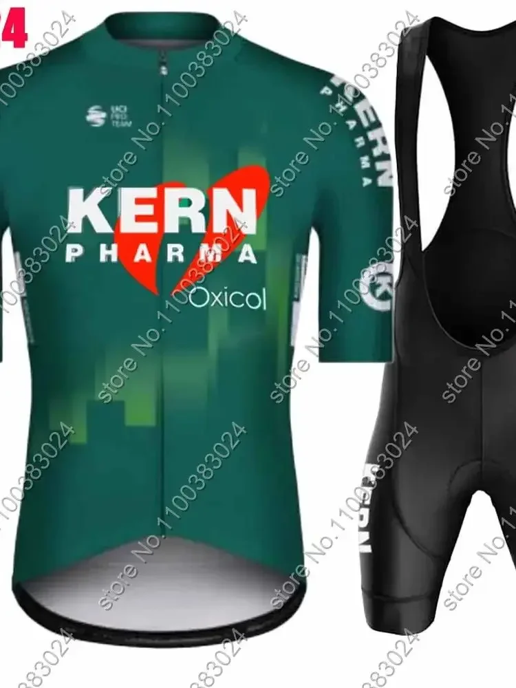 AliExpress 2025 Kern Pharma Team Cycling Jersey Set Summer Men Bicycle Spain Clothing Road Bike Shirts Suit