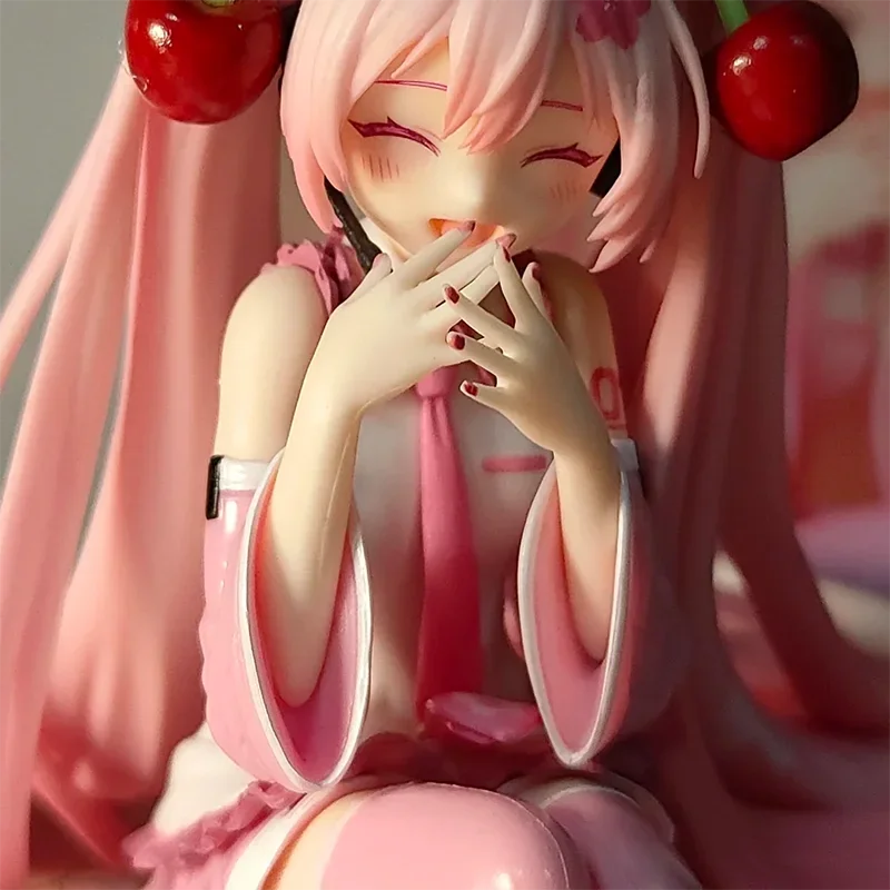 Bandai Furyu Hatsune Miku Sakura MIKU Stopper rysunek pcv Anime figurka zabawki dla dzieci prezenty Model kolekcjonerski ozdoby