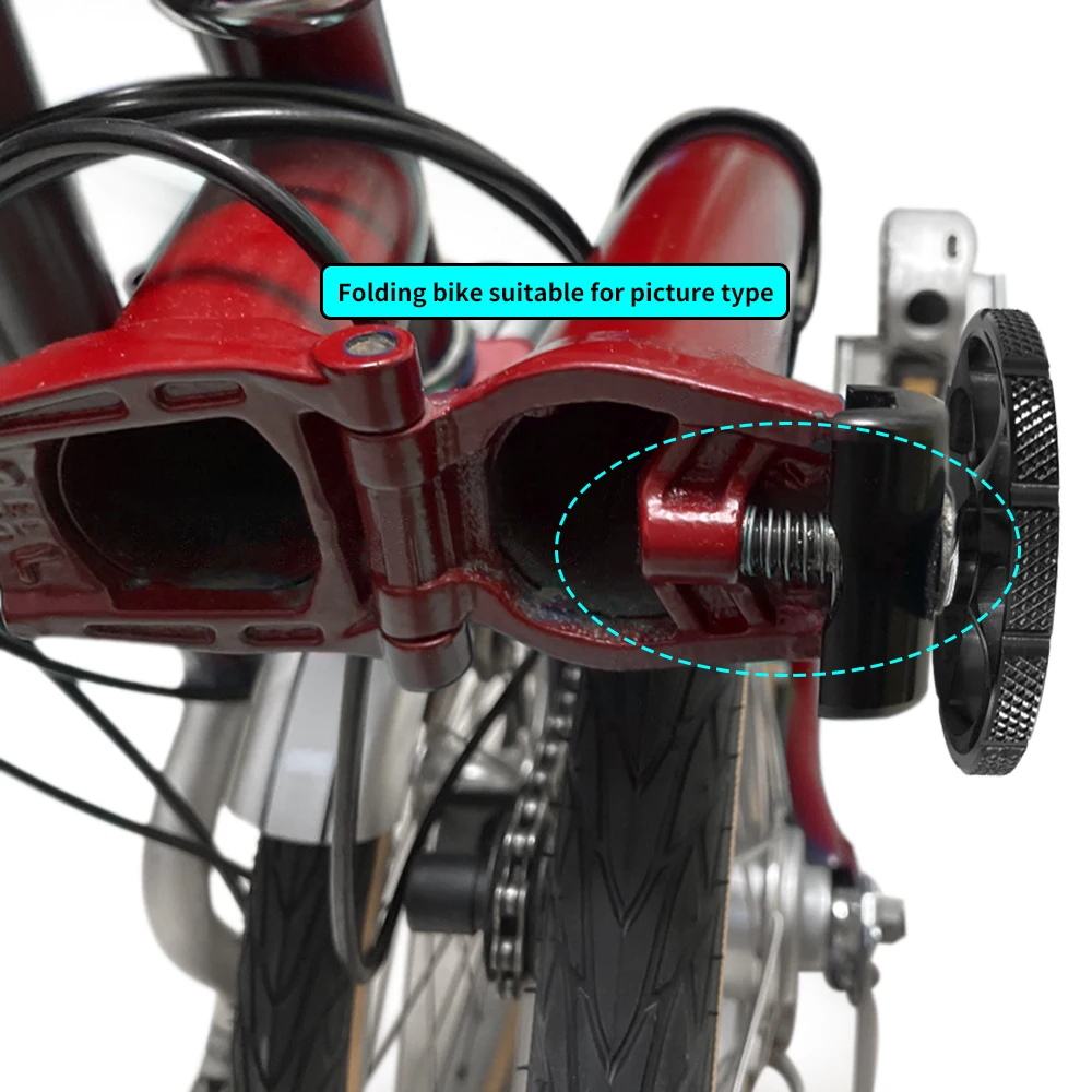 Faltbares Fahrrad C-Schnalle Knopf-Scharnier-Klemme Fahrrad-Titanlegierung Lenker-Scharnier-Klemme Set Faltbare Schnalle Fixiert für Brompton – Detail 18