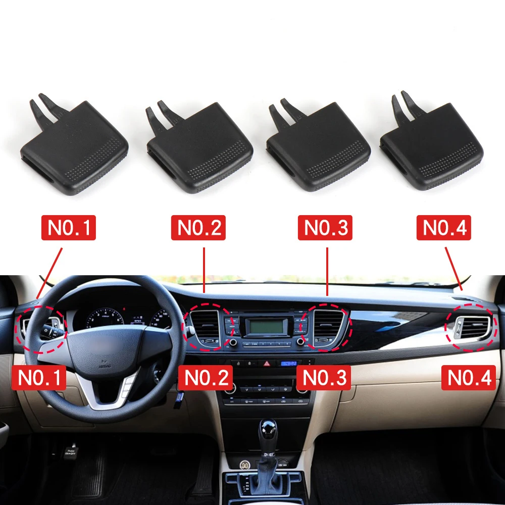 Auto Front A/C Air Conditioning Vent Outlet Tab For Hyundai Mistra 2014-2016 A/C Air Vent Outlet Tab Clip Repair Kit 97480-B3000 view 3