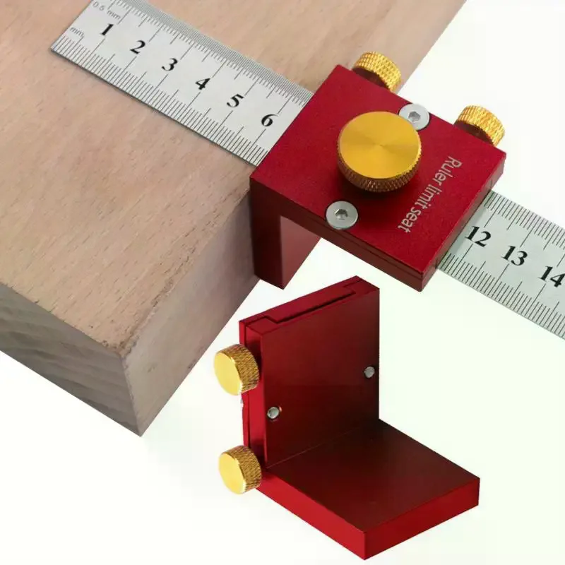 

High-Quality Aluminum Scriber Steel Ruler Marking Gauge for Precise Carpentry Measurement Tool