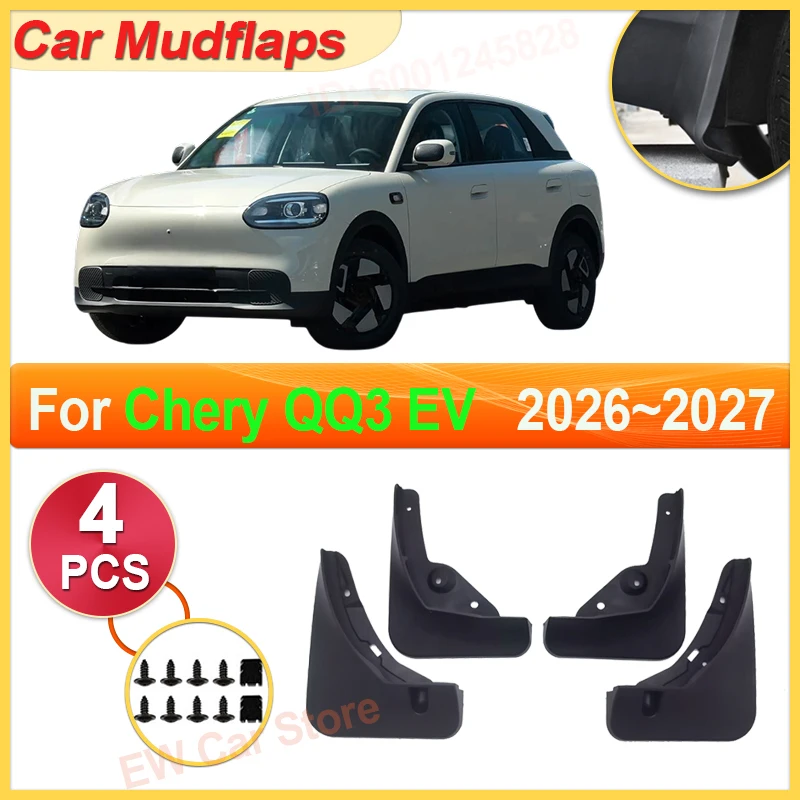 Auto-Schmutzfänger-Set für Chery QQ3 Q EV 2026 2027 – Spritzschutz, Kotflügelverbreiterungen, Schutzabdeckungen und Zubehör