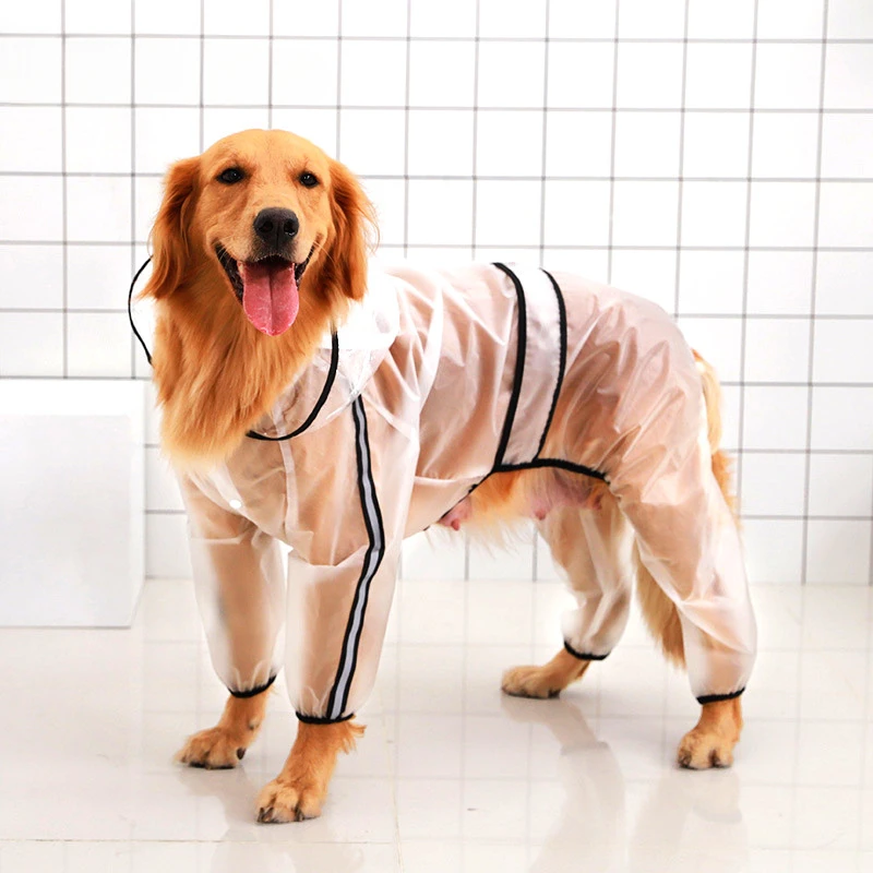 New Clear Pet Raincoat Rain Jacket Waterproof Pet Coat for Samll Medium Dogs Teddy Shiba Dog Poncho Outdoor Walking Pet Clothes