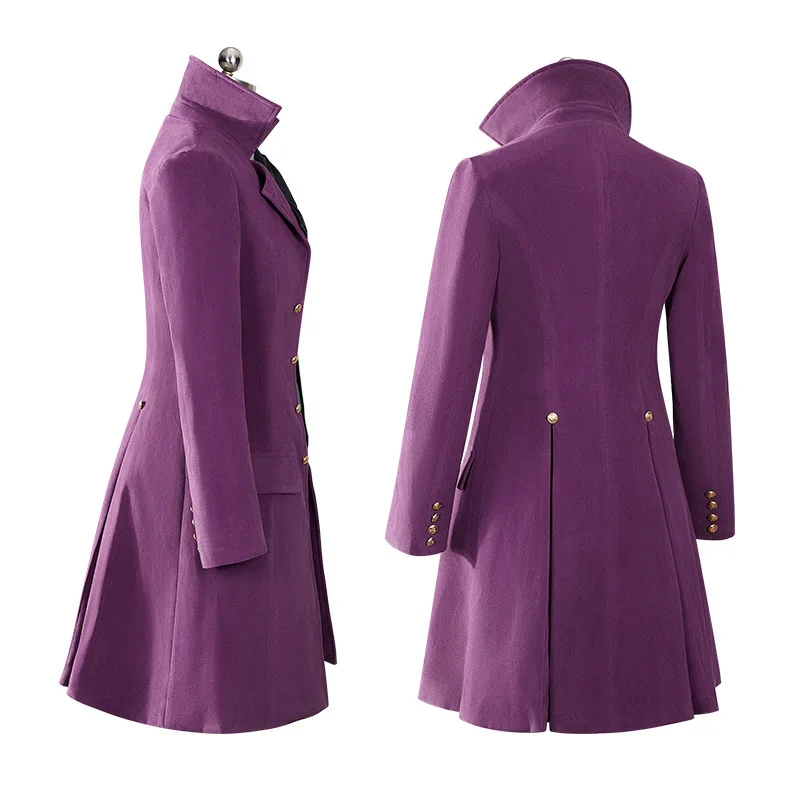 أنيمي الأسود بتلر ألويس ترانسي تأثيري حلي الشيطان موحدة هالوين الكبار رجل امرأة البدلة معطف السراويل قميص التعادل سترة #5