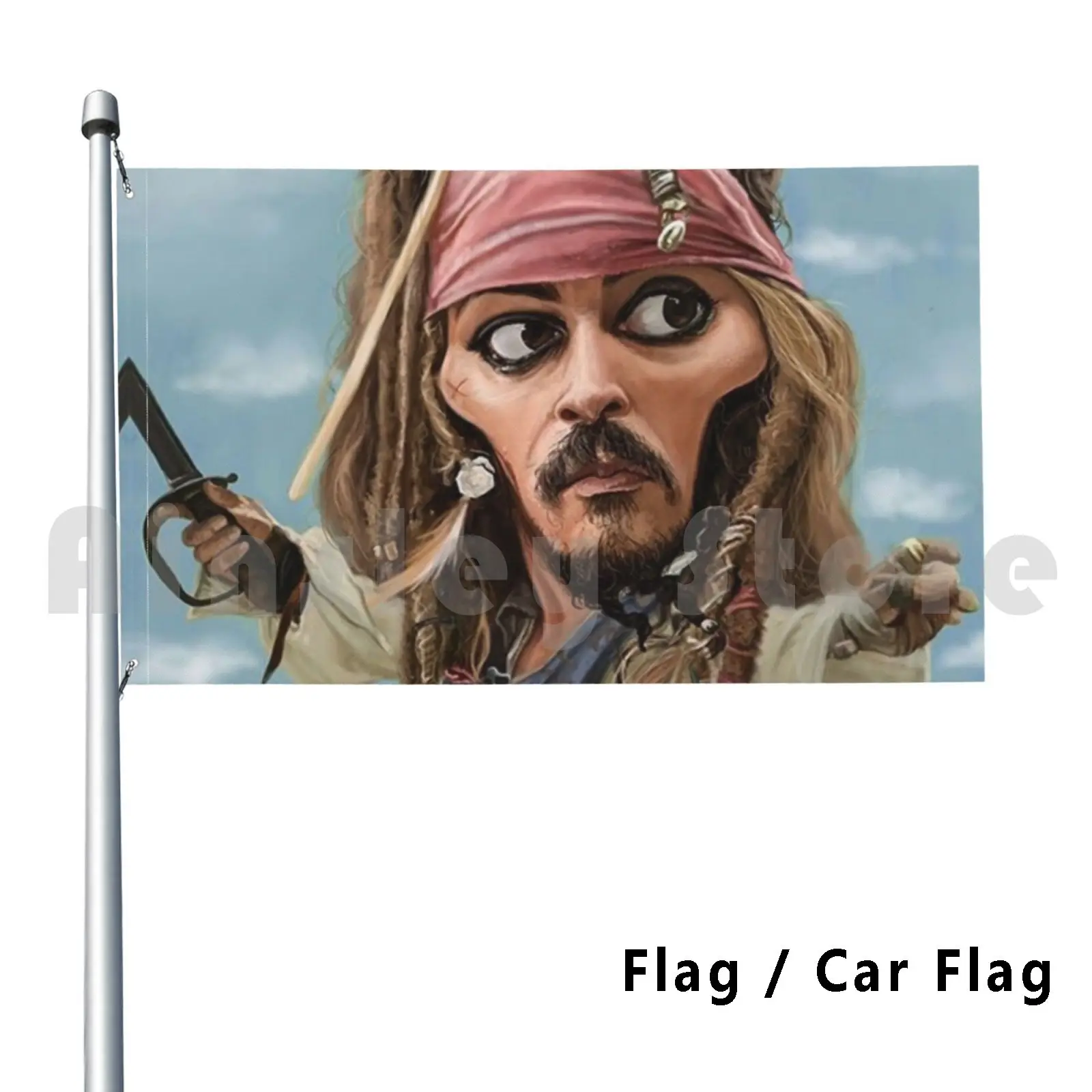 Outdoor Decor Flag Car Flag Actor Hollywood Johnny Depp
