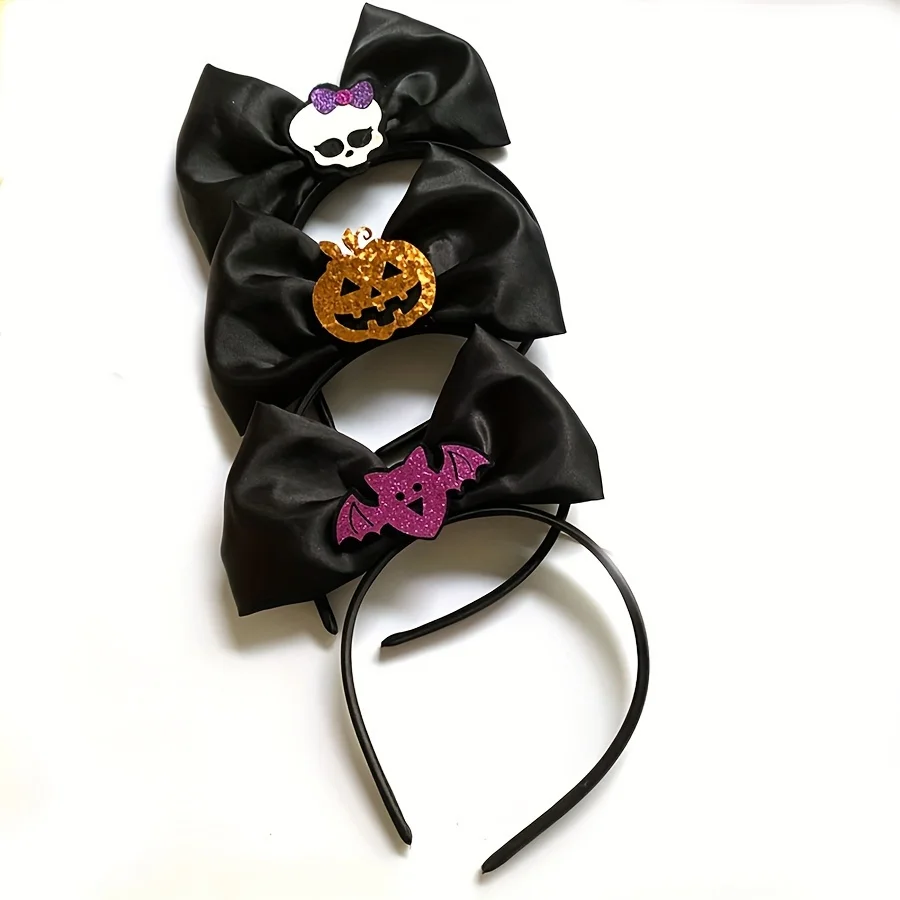 Halloween Witch Headband Hair accessories Pumpkin Bat Ghost Hairband Halloween Festival  Party Headwear