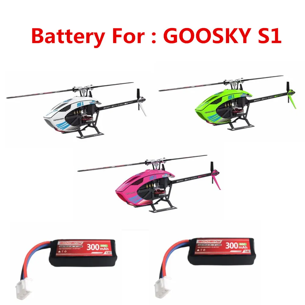 GOOSKY S1 Helicopter Original Battery Accessories 7.4V 300mAh /  For GOOSKY S1 Helicopter GOOSKY S1 part