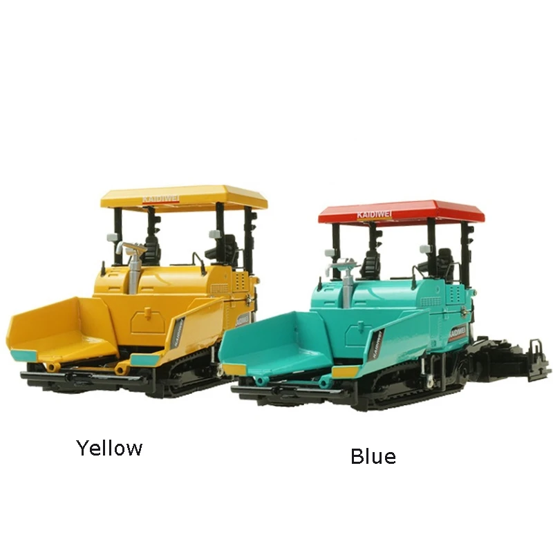 New Alloy Diecast Paver Machine Paving Asphalt Highway Construction Truck 1:40 Engineering Vehicle Model Decoration  Kid Toys