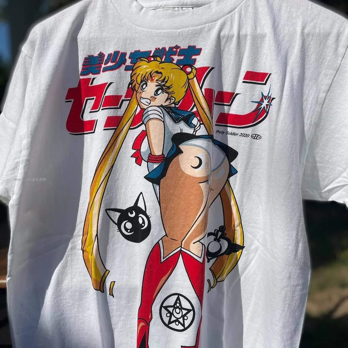 Anime Sailor Moon Cotton T-shirt 100%Cotton T-shirt Summer T-shirts Men's Women's Cute Harajuku Kawaii Y2K Clothes Tops