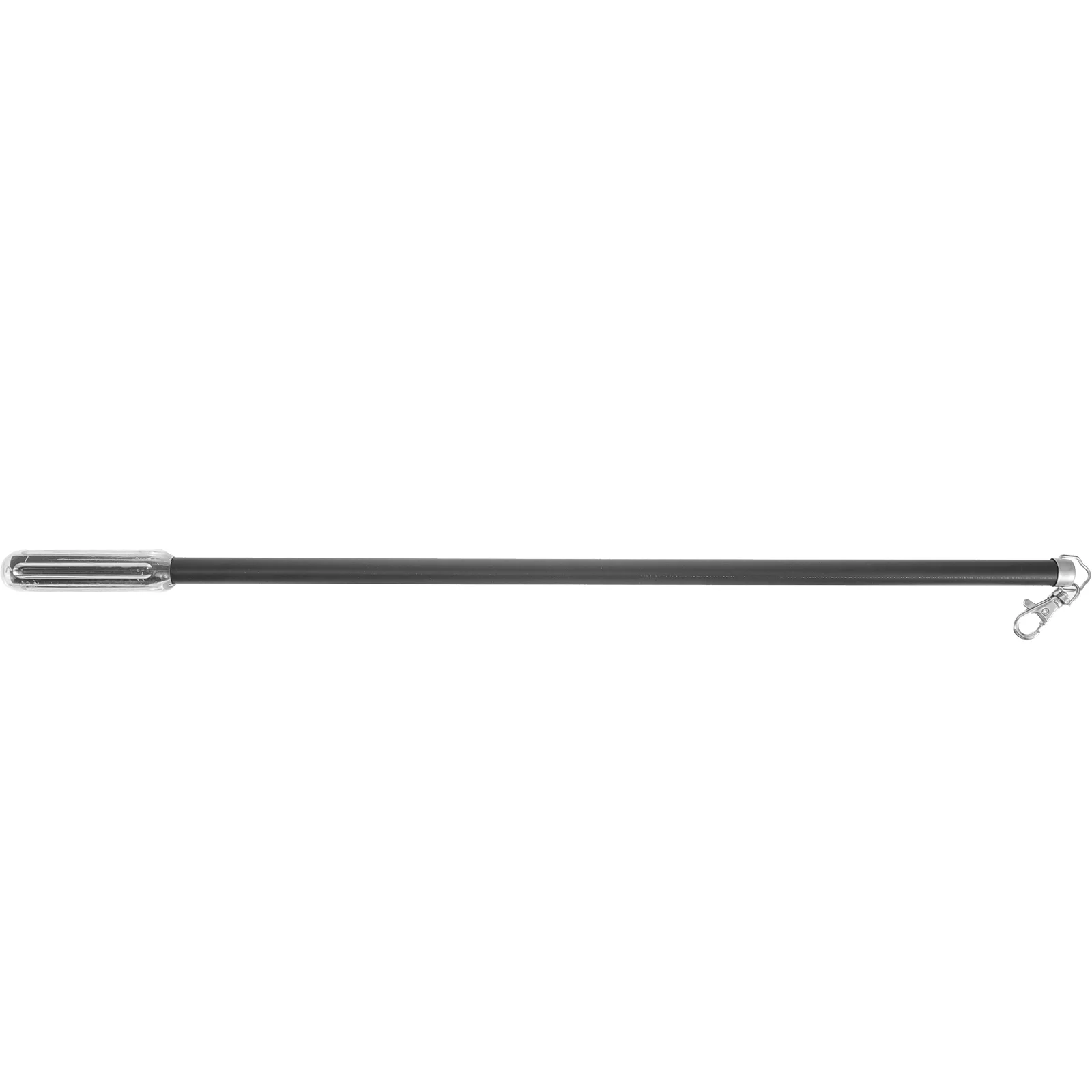 50cm Aluminum Alloy Curtain Track Roman Rod Manual Push and Pull Small Lever Hand (black) Pole Rods Plastic Wand Stick