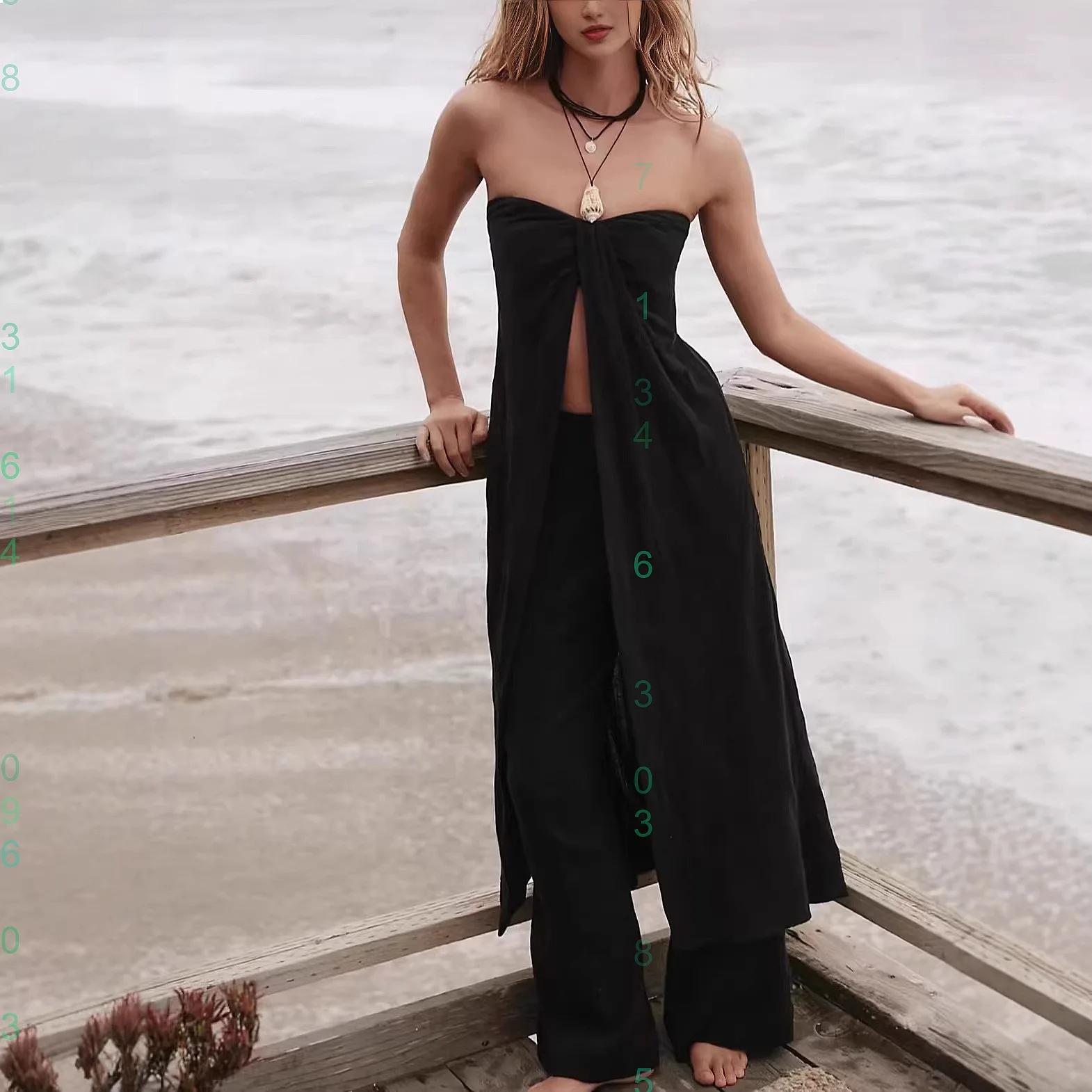 

Sexy Off Shoulder Jumpsuit Two Piece Set Summer Evening Dress Long Sleeveless Top Pants Matching Sets