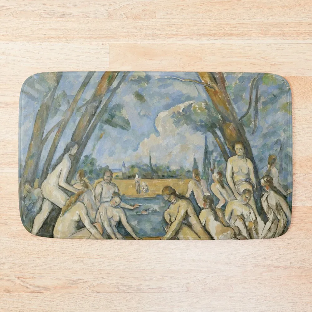 

Paul Cézanne - The Large Bathers (Les Grandes Baigneuses) 1905 Bath Mat Living Room Rug Bath Rugs Mat