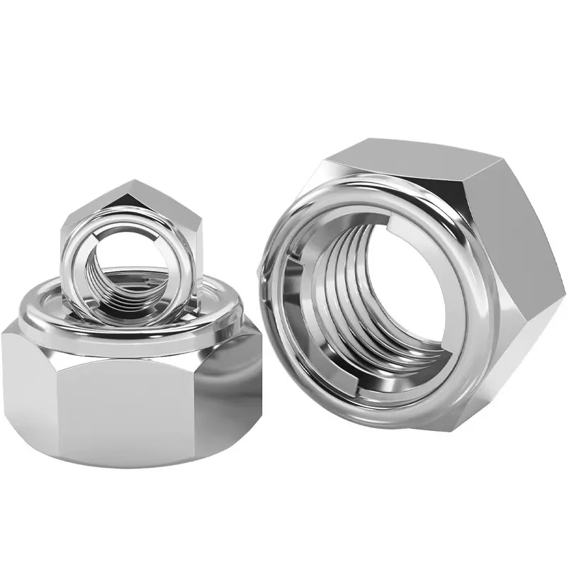 304 Stainless Steel DIN980 All Metal Lug Lock Nuts Prevaillng Rorque Hexagon Nuts