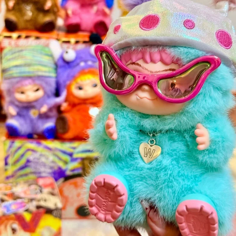 

WAKUKU Trendy Party Series Blind Box Handmade Plush Doll - Mystery Gift for Hair Fashion Lovers Vinyl Face Collectible Toy