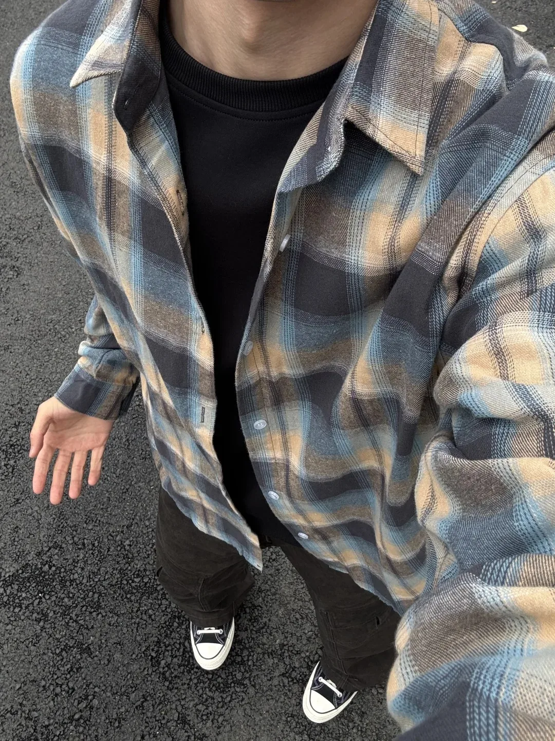 

American Vintage Plaid Long Sve Men's irt Autumn Spring Base Layer irt Youthful Sle Wear Resistant Polyester Cotton ...
