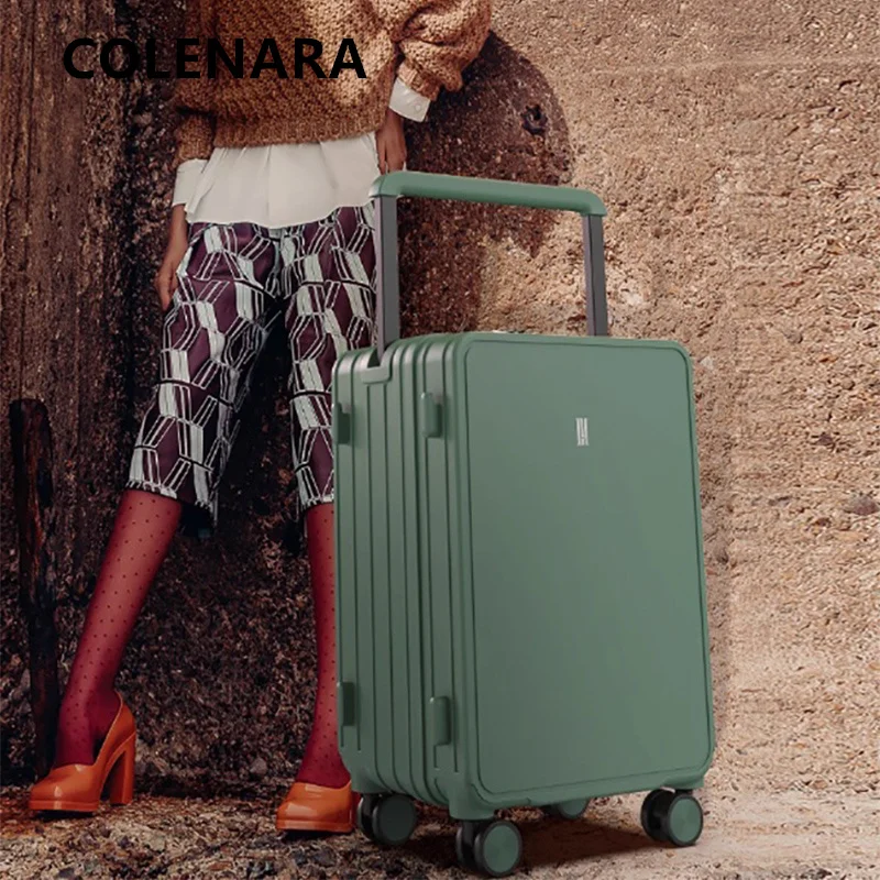 COLENARA Rollkoffer, multifunktionale Boardingbox, großes Fassungsvermögen, Trolley-Koffer, PC-Passwortbox, 20 Zoll, 22 Zoll, 24 Zoll, 26 Zoll Gepäck