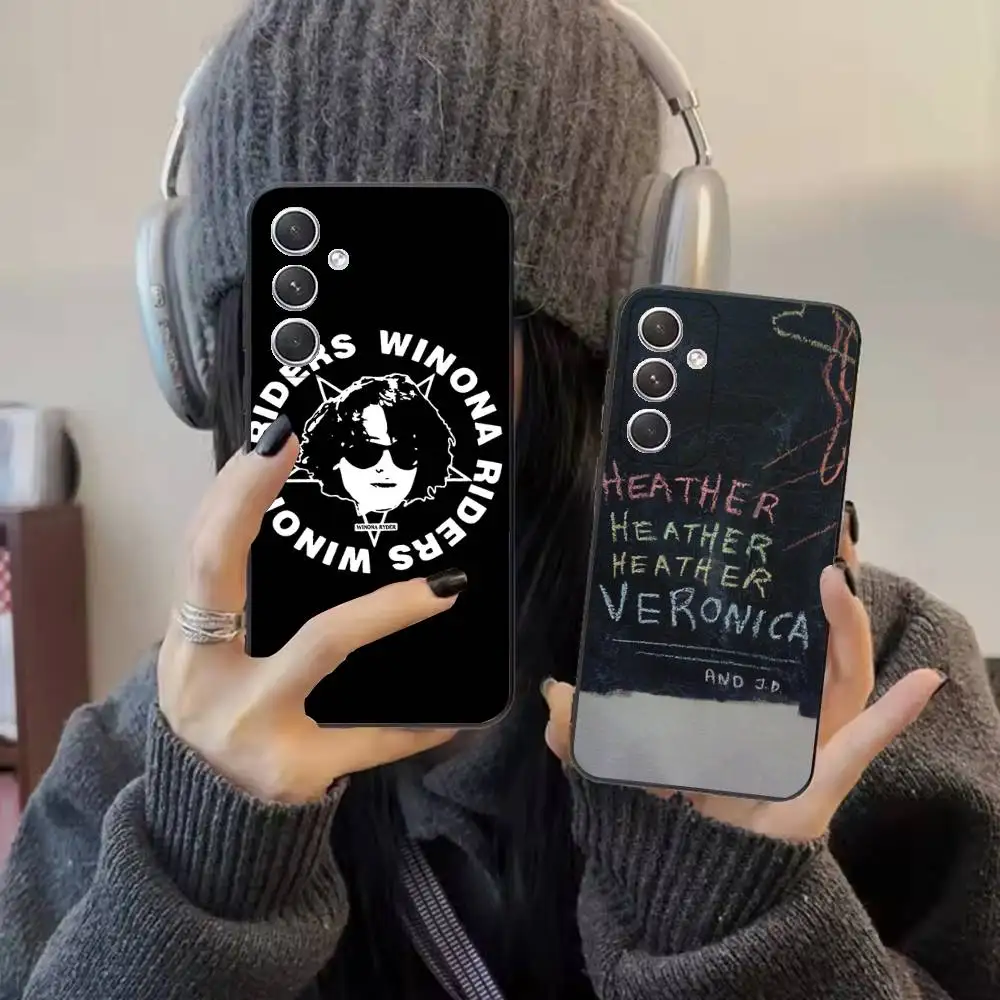 

Actress W-Winona Ryder Phone Case For Samsung S25,24,21,22,23,20,S30,Ultra,Plus,Fe,Lite,Note,5G Black Cover