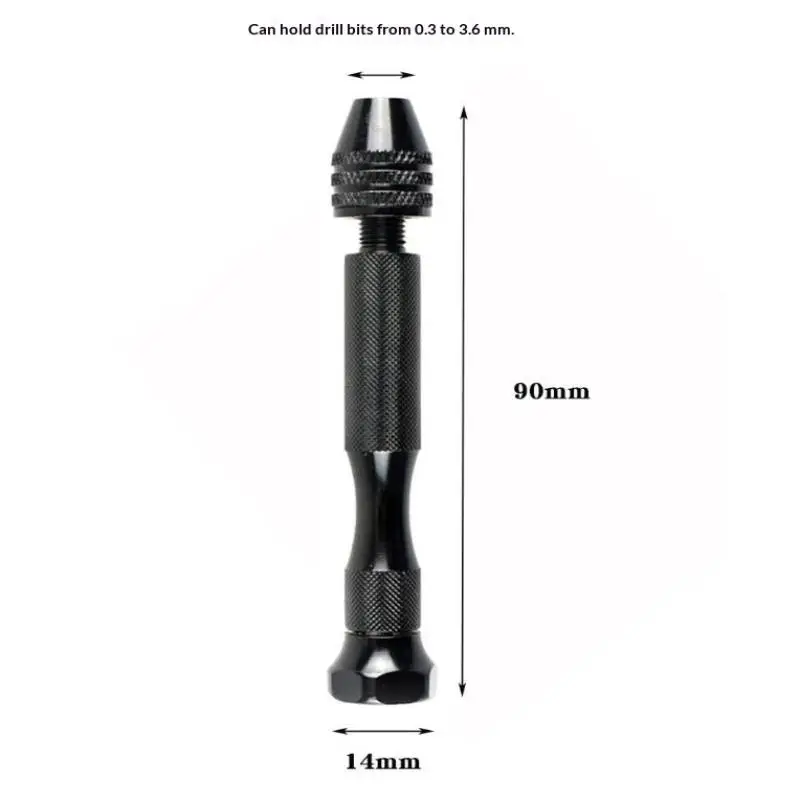 0.5-3.0mm Hand Drill Set Mini Aluminum Hand Drill Bit Jewelry Craft Hand Manual Drill Woodworking Tools Drill Bit Dropship