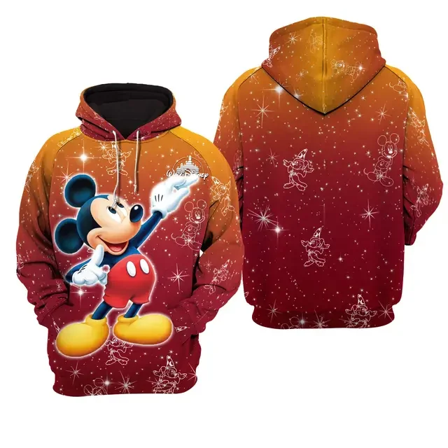 New Disney outerwears Street Minimalist Style Fashion 3D Pullover moletons feminino korean style roupa barata hoodies Mickey y2k