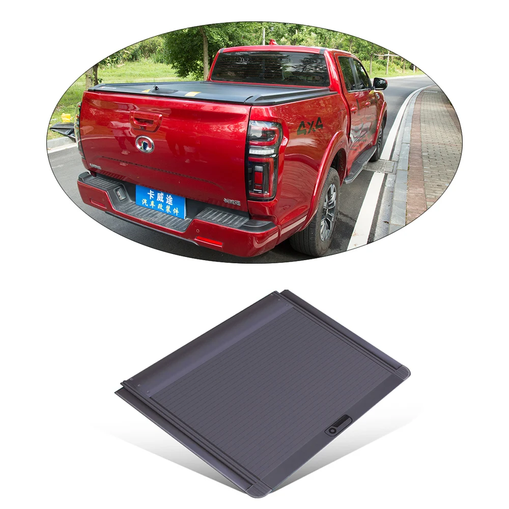 4X4 Accessories Pickup Truck Bed Retractable Cover Tonneau Cover Canopy Roller Shutter  For Toyota Hilux Revo double cab