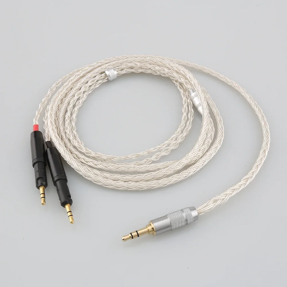 HiFi 6.5 มม.2.5 มม.XLR 4.4 มม.16 Core OCC ชุบเงินหูฟังอัพเกรดสําหรับ ATH-R70X หูฟัง