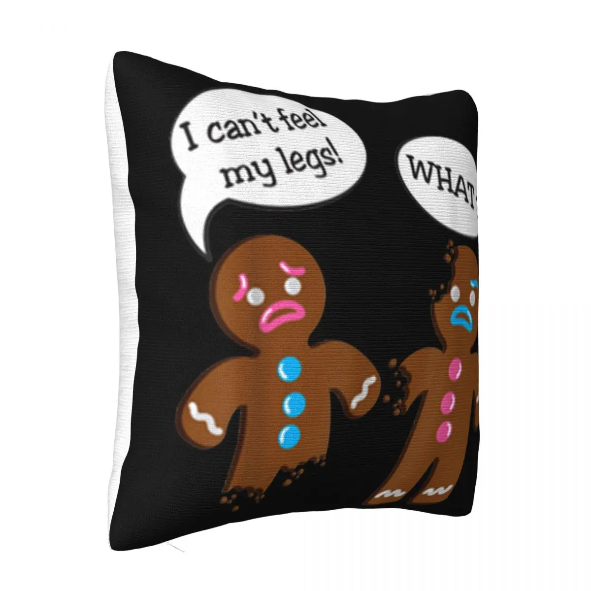 Official Gingerbread Men Christmas Graphic Letter On Sale Oversize Style Classic Unisex Adults High Quanlity Pillow Case