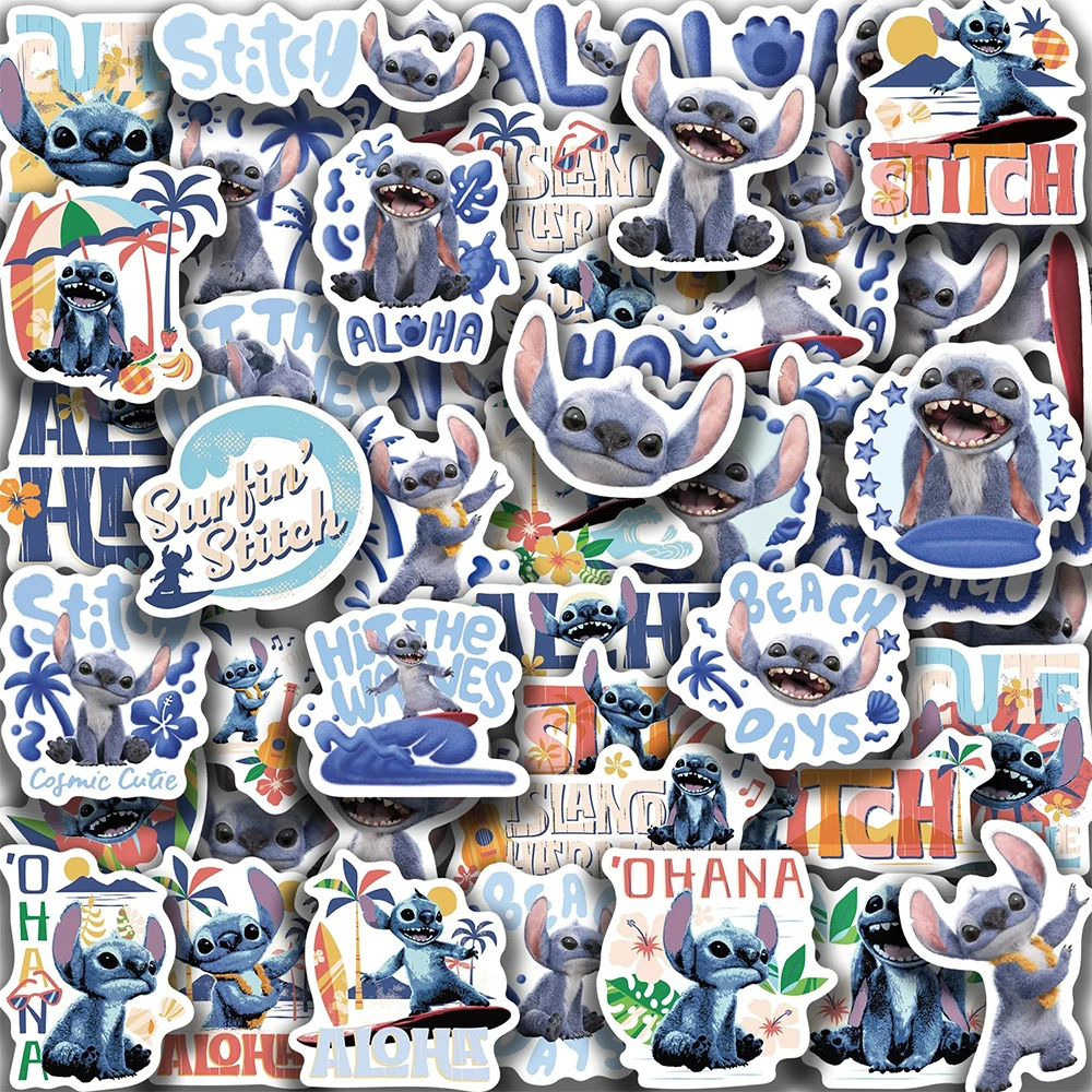 

10/30/50pcs Disney Cute Anime Stitch Graffiti Stickers Decals DIY Laptop Fridge Motorcycle Phone Decoration Sticker Kids Toys