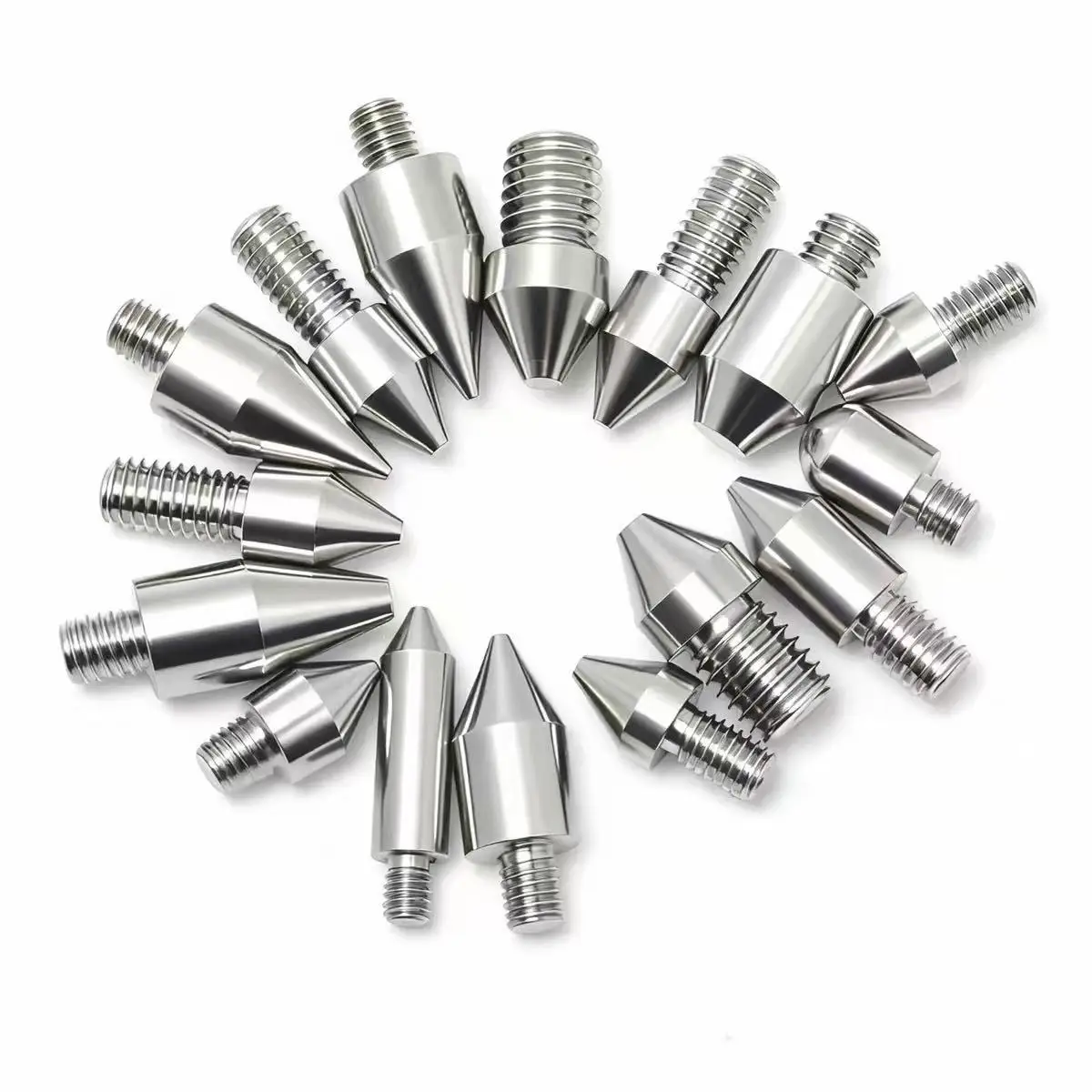 Stainless-Steel Taper-Head External-Thread Locating Stud M3/M4/M5/M6 for Secure Assembly And Measurement Applications
