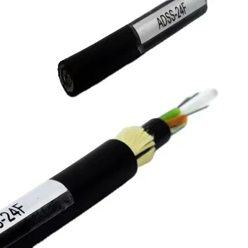 Modo único OS1 OS2 de la chaqueta doble del cable de la fibra óptica del núcleo de ADSS 48 al aire libre