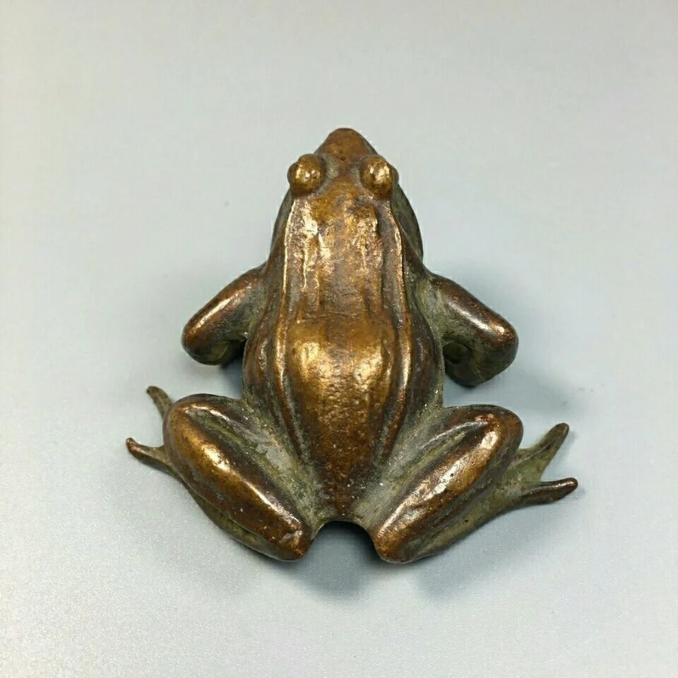 Solid frog croaked to make a fortune. Tea ceremony tea table home desktop display collection.