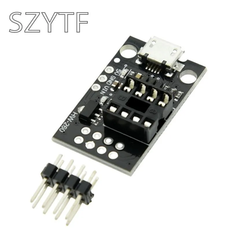 ATtiny13A/ATtiny25 /ATtiny45/ATtiny85 Pluggable Development Programming Bare Board