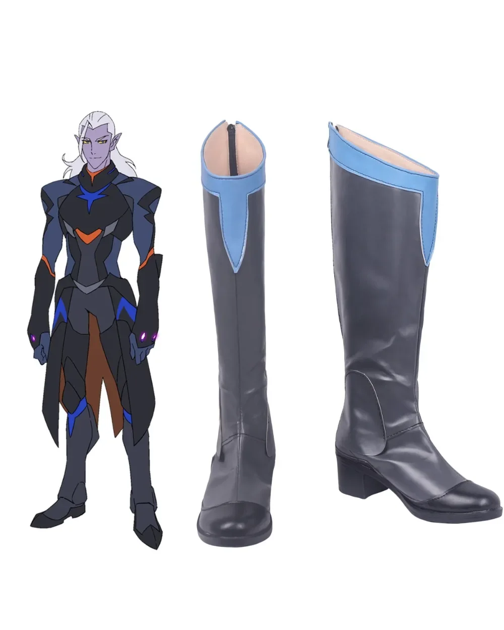 Voltron: legendarny obrońca książę Lotor Cosplay buty buty wykonane na zamówienie